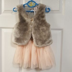 Girls sleeveless Top & Skirt